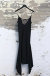 Marc Le Bihan Low-cut V-neck blazer dress MLB-21223-BLACK